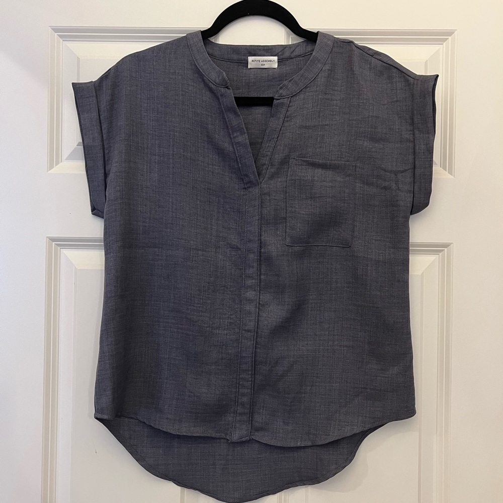 Casual Charcoal Button Down Shirt